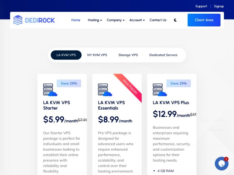 DediRock VPS Sale