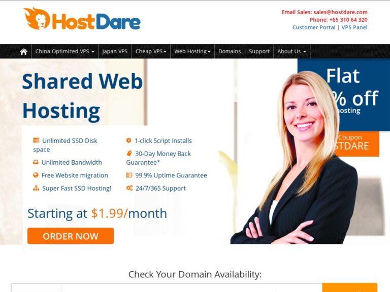 HOSTDARE Cheap NVMe KVM VPS